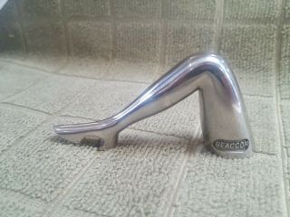 Rare Bottle Opener - Ladies Boot - Sexy Leg - Heavy Silver Metal Seaccon Mark