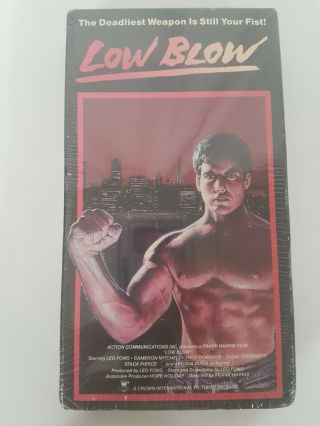 Low Blow 1986 Rare Action Vhs Vestron Video Leo Fong Cameron Mitchell Opp