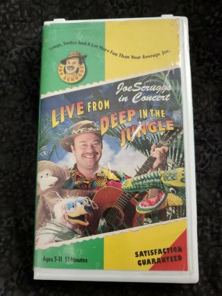 Joe Scruggs In Concert Live From Deep In The Jungle Vhs Rare Oop 1997 Kids Songs