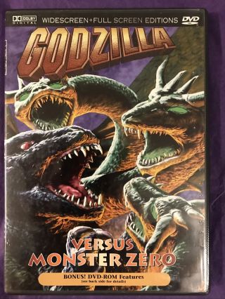 Godzilla Vs Monster Zero Dvd,  Rare.  Authentic