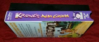 KRONKS GROOVE Rare DEMO TAPE Late 2005 Release Walt Disney VHS Rental CARS 3