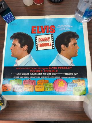Elvis Presley " Double Trouble " 1967 Rare Rca Record Slick Apl1 - 2564