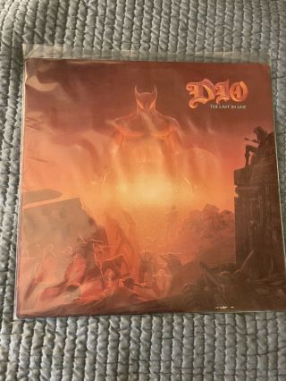 Vintage 1984 Dio " The Last In Line " Lp - Warner Bros.  Records (w1 - 25100) Nm Rare