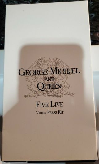 QUEEN GEORGE MICHAEL Lisa Stansfield Five Live Promo VHS/CD Press Kit 1993 RARE 3