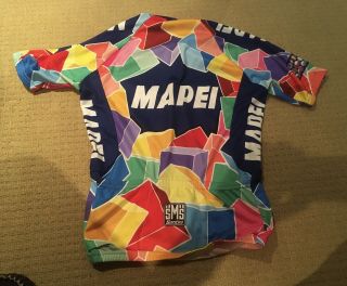 Men’s SMS/Santini Mapei Bike Cycle Jersey - Large RARE 2