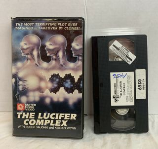 The Lucifer Complex Vhs Rare United/vci Clamshell Release Awesome Sci Fi Horror
