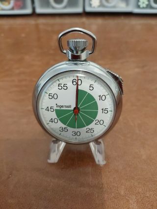 Vintage Rare Ingersoll Referee Stopwatch In Good Order.