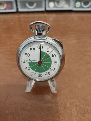 Vintage Rare Ingersoll Referee Stopwatch In Good Order. 2