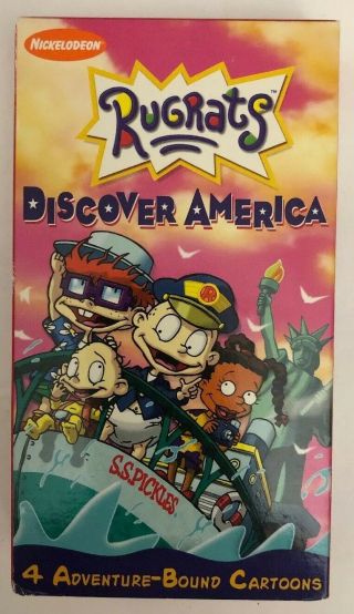 Rugrats - Discover America (vhs,  2000) - Rare Vintage Collectible - Ships N 24 Hrs