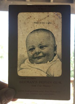 Rare Beeman ' s Pepsin chewing gum trade card,  