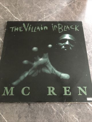 Rare Mc Ren The Villain In Black Og Us 1996 Vinyl Record Lp Nwa Eazy E Dr Dre