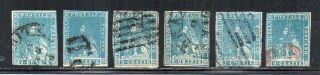 1857 Italy Tuscany Rare Cancels Stamps Lot Cv $1965.  00,  Scarce,  Wow
