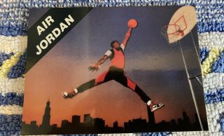1989 Air Jordan Michael Jordan Promo Card Rare And Unique