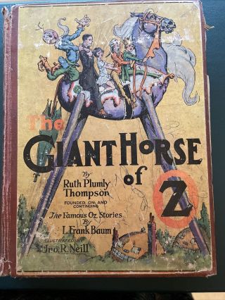 Rare 1st First Edition With Spelling Misprint " The Giant Horse Of Oz " 1928