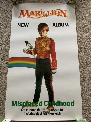 Marillion Rare U.  K.  Record Company Promo Poster 