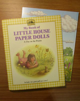 Rare Vintage My Book Of Little House Paper Dolls: A Day On The Prairie - Cut