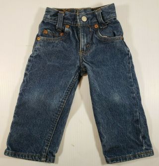 Vintage Levis Rare 302 - 0117 Red Tab Denim Jeans Pants Toddler Size 0 W18 X L13
