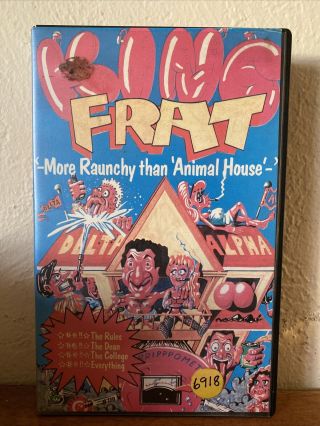 King Frat Vhs Cult Comedy Raunchy All American Mogul Animal House Rip Off Rare