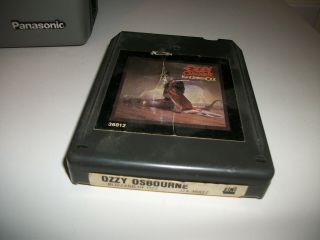 Rare Ozzy Osbourne - Blizzard Of Ozz 8 Track Tape -