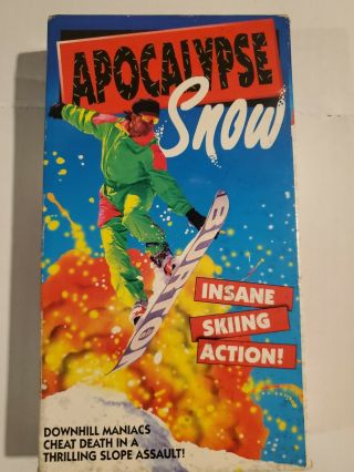 Apocalypse Snow Vhs Uav Corp 1991 Snowboarding Skiing Adventure Rare
