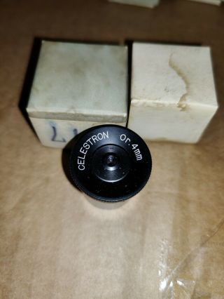Celestron Brand Telescope Eyepiece Lens Or 4mm 0.  965 ".  Rare Vintage Circle T