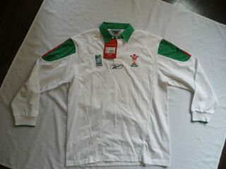 Rare Wales 2003 Reebok Rugby World Cup Jersey Large