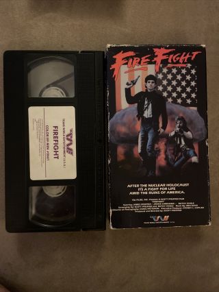 Fire Fight Sci Fi Action Vhs Deadly Prey Horror Rare Twe Trans World 1988