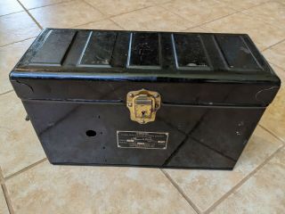 Antique Edison Nickel Iron Alkaline Battery Metal Case/box,  Rare