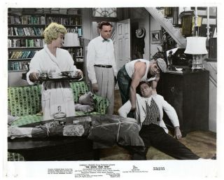 The Seven Year Itch Marilyn Monroe Tom Ewell Rare Colorized Photo 1955