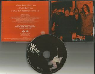 Wakefield C’mon Baby W/ Rare Edit Promo Dj Cd Single 2005 Good Charlotte Drummer