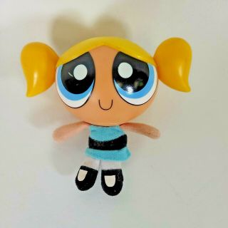 2000 Bubbles 4.  5 " Blue Figure Plush Doll Powerpuff Girls Cartoon Network Rare