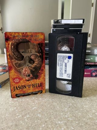Jason Goes To Hell Vhs Unrated Directors Cut Friday The 13th Jason Rare Oop Htf