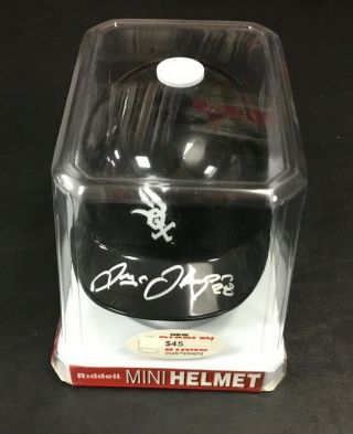 Trayce Thompson Signed Autographed Chicago White Sox Mini Helmet Klay Rare