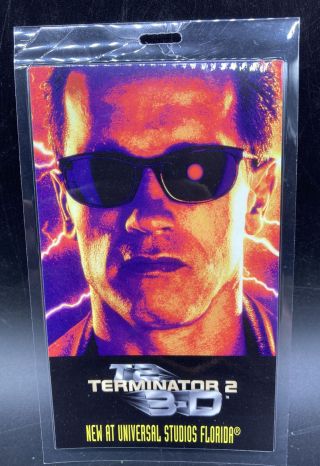 Terminator 2: Judgment Day 3d Universal Studios Live Commemorative Id Badge Rare