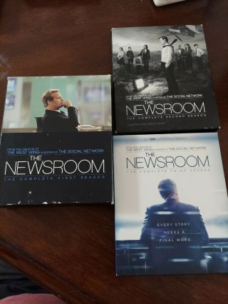 The Newsroom The Complete Series Seasons 1 - 3 (blu - Ray) Hbo 1 2 3 Rare Oop Tv