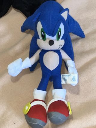 Sega Sonic The Hedgehog 12 " Plush Figure 2001 - 2004 By Toy Network Rare