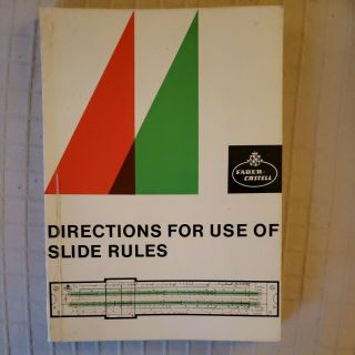 Faber Castell Directions For Use Of Slide Rules,  Germany 1958,  Rare,  102 Pages