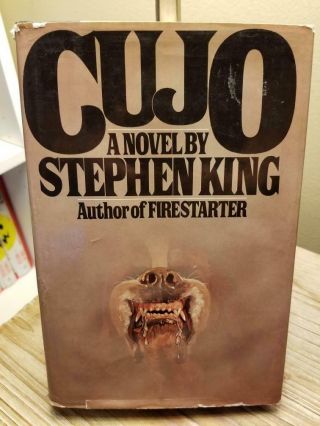 Cujo By Stephen King 1981 True Rare 1st Edition 7th Print Hb Dj Acceptable Cond