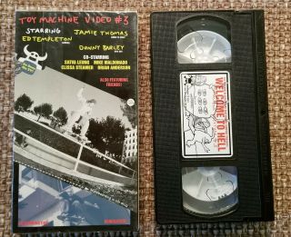 Toy Machine Welcome To Hell Skateboard Video VHS Ed Templeton Jamie Thomas Rare 2