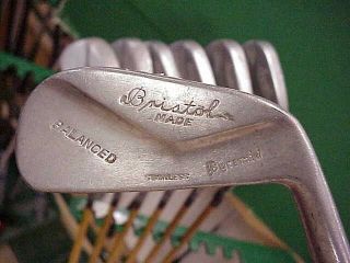Bristol Made Pyramid Model Tour Blade Steel Rare Rh Golf Clubs Iron Set 2 Thru 8
