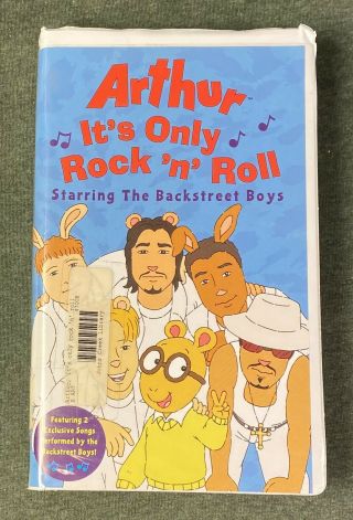 Arthur Its Only Rock N Roll Starring The Backstreet Boys Vhs Rare Random House
