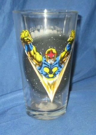 Nova Toon Tumblers Glass Avengers / Marvel Comics Oop Rare