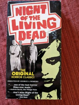Night Of The Living Dead Jtc Inc Vhs Extremely Rare Horror Zombies Media