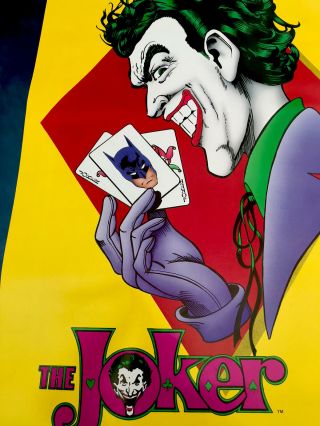 Batman Joker Poster Vintage Rare 1980s Jim Aparo Art