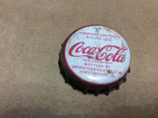 Rare North Emporia Virginia Coca - Cola Bottle Cap