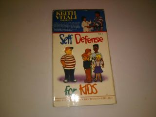 Keith Vitali Self Defense For Kids Vhs Very Rare Easy Tricks For Children Use