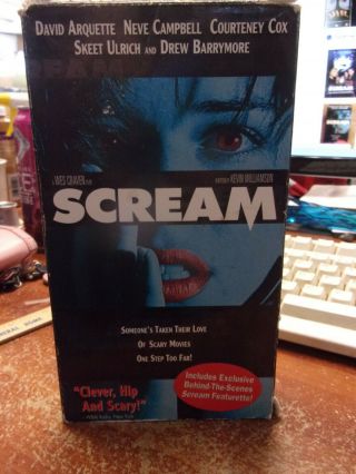 Scream (vhs,  1997) Neve Campbell Rare Cover