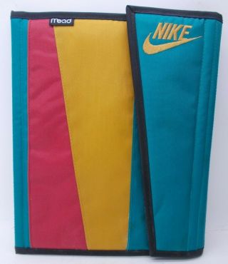 Vintage 90s Nike Mead Trapper Keeper Binder 1994 Rare Red Yellow Green 1994