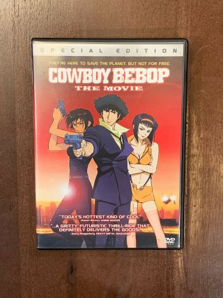 Cowboy Bebop The Movie - Dvd - Rare/oop - R - Rated Anime