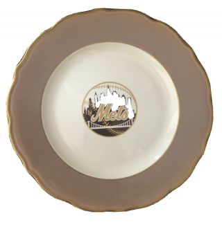 Rare Vintage York Mets Plate Syracuse China Ceramic Restaurantware 1960s